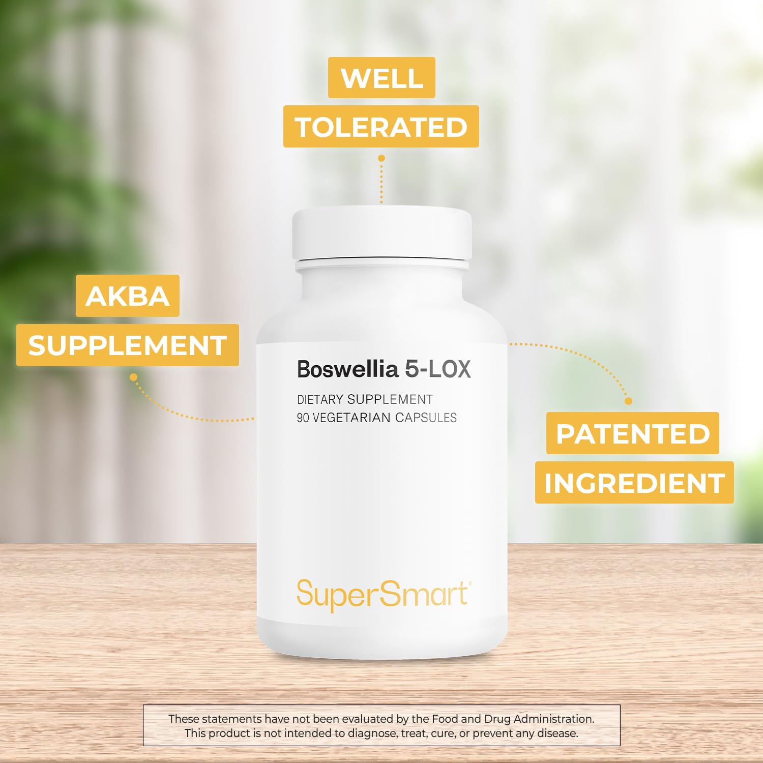 Detalle de cápsula Supersmart 5‑Loxin mostrando textura y acabado vegetal