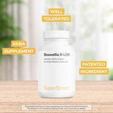Detalle de cápsula Supersmart 5‑Loxin mostrando textura y acabado vegetal