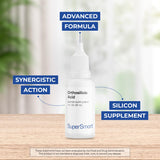 Supersmart detalle de etiqueta con lista de ingredientes y beneficios visibles