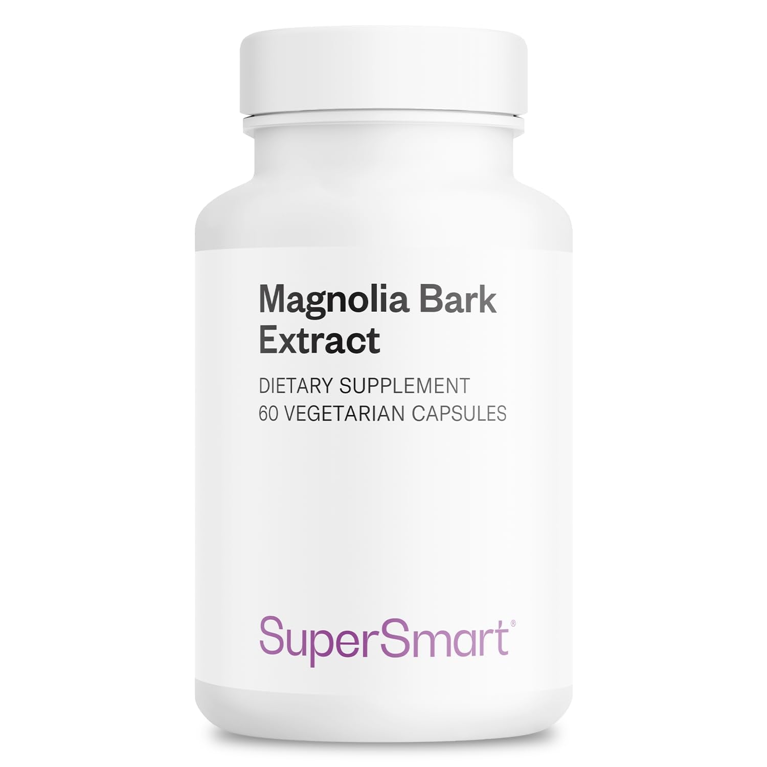 Supersmart frasco frontal de magnolia con información clara y confianza