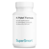 Supersmart bote frontal del H. Pylori Formula mostrando diseño y tamaño, información clara