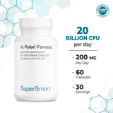 Supersmart cápsula en la mano para demostrar la dosis y conveniencia diaria