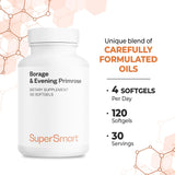 Supersmart aceites de borraja y onagra prensados en frío en envase transparente