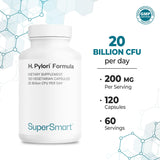 Supersmart cápsula en mano para comparar tamaño y dosis diaria