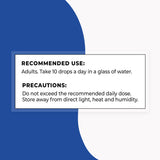 Supersmart gotas vertidas en un vaso de agua para consumo diario práctico