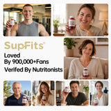 Supfits gomita cortada que revela textura interior y facilidad de masticar