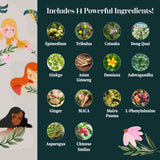 Supplement Universe etiqueta con ingredientes y beneficios visibles al consumidor