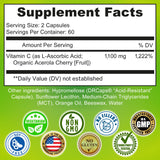 SUPPLEMENTS STUDIO cápsula de gel abierta mostrando textura y rápida liberación
