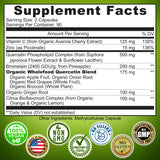 SUPPLEMENTS STUDIO primer plano de etiqueta con información clara