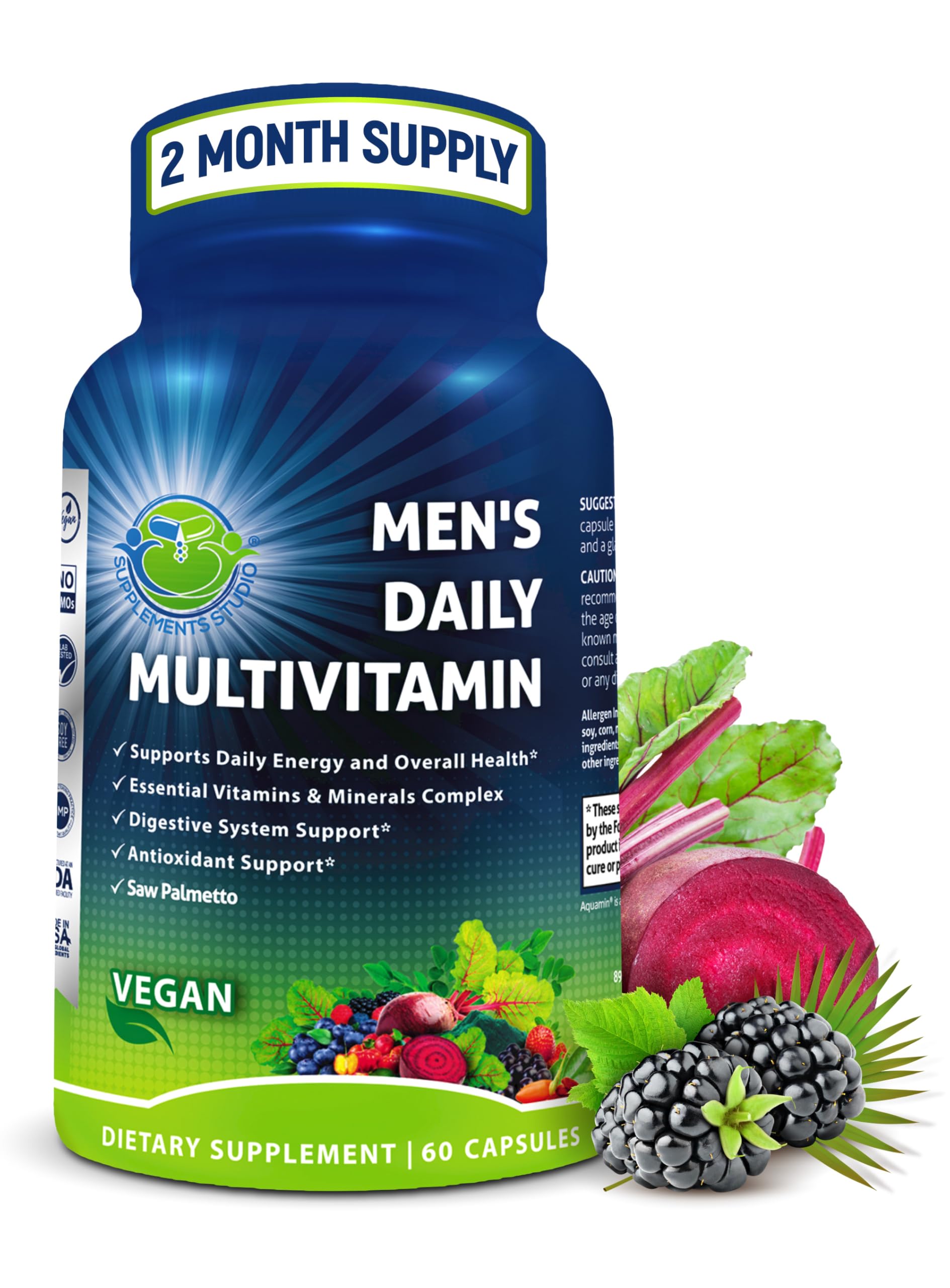 SUPPLEMENTS STUDIO envase frontal mostrando etiqueta clara y beneficios