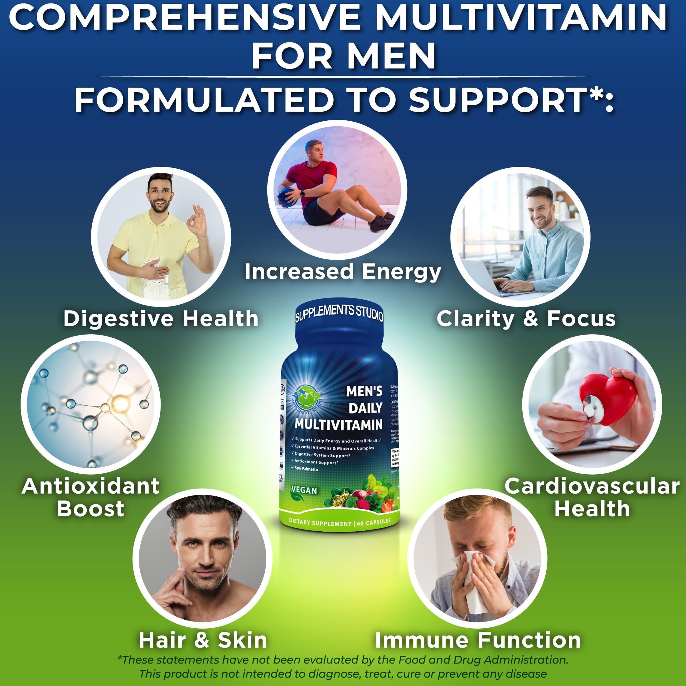SUPPLEMENTS STUDIO superalimentos orgánicos mezclados que aportan nutrientes