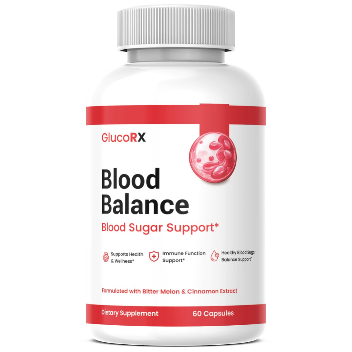 SuppNature envase frontal de GlucoRX mostrando calidad y confianza