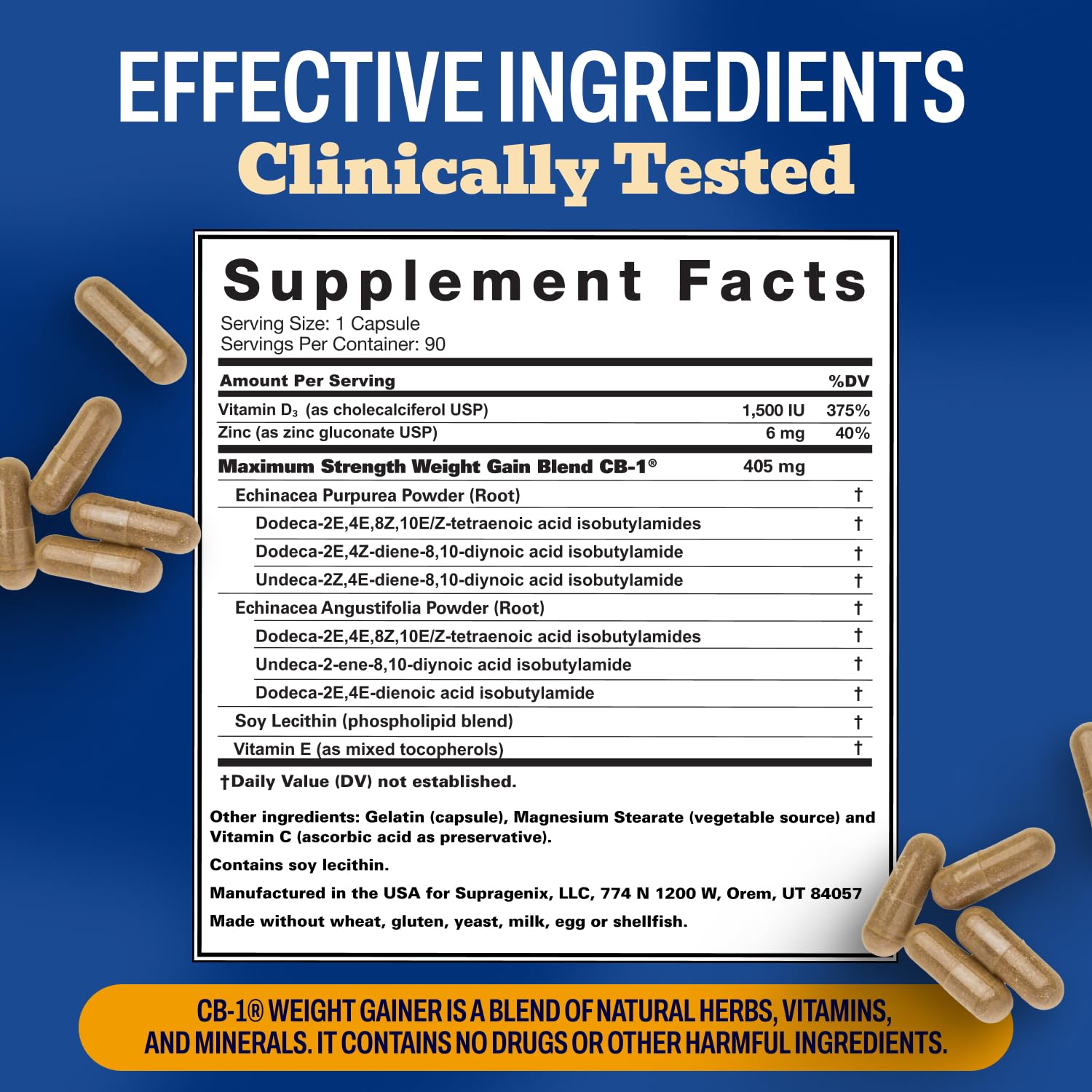 Supragenix CB-1 producto sobre fondo claro destacando presentación y diseño