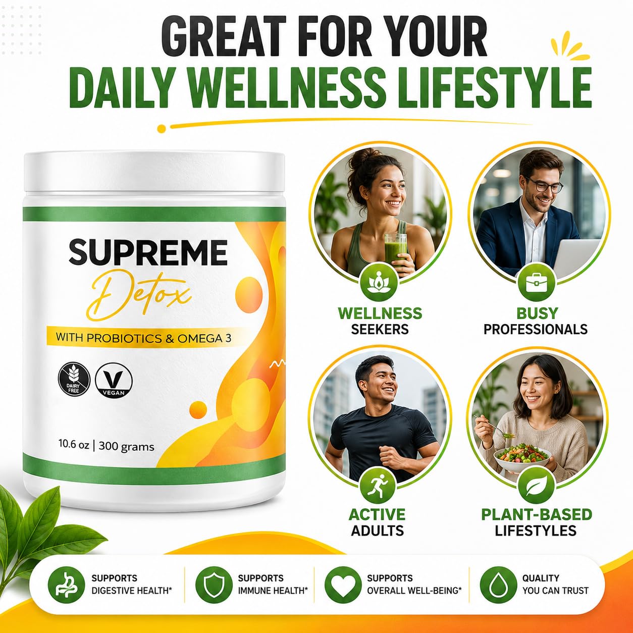 Supreme Detox en entorno matutino, uso práctico en rutina diaria