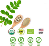 SUPREME HERBALS etiqueta con certificaciones orgánicas y sellos de calidad visibles
