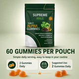 SUPREME MALE etiqueta del producto con información clara y recomendaciones