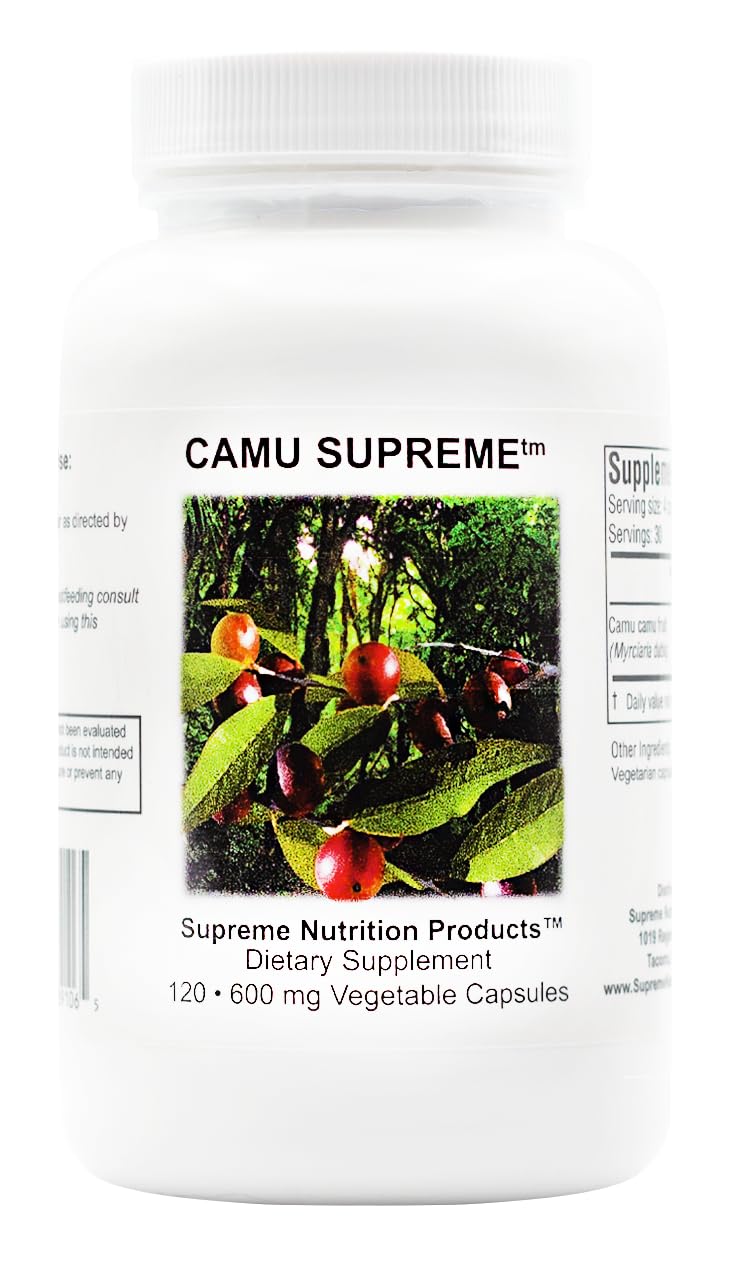Supreme Nutrition frasco delantero mostrando etiqueta clara y beneficios