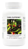 Supreme Nutrition frasco delantero mostrando etiqueta clara y beneficios