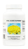 Supreme Nutrition frasco frontal con crisantemo puro, muestra confianza en calidad