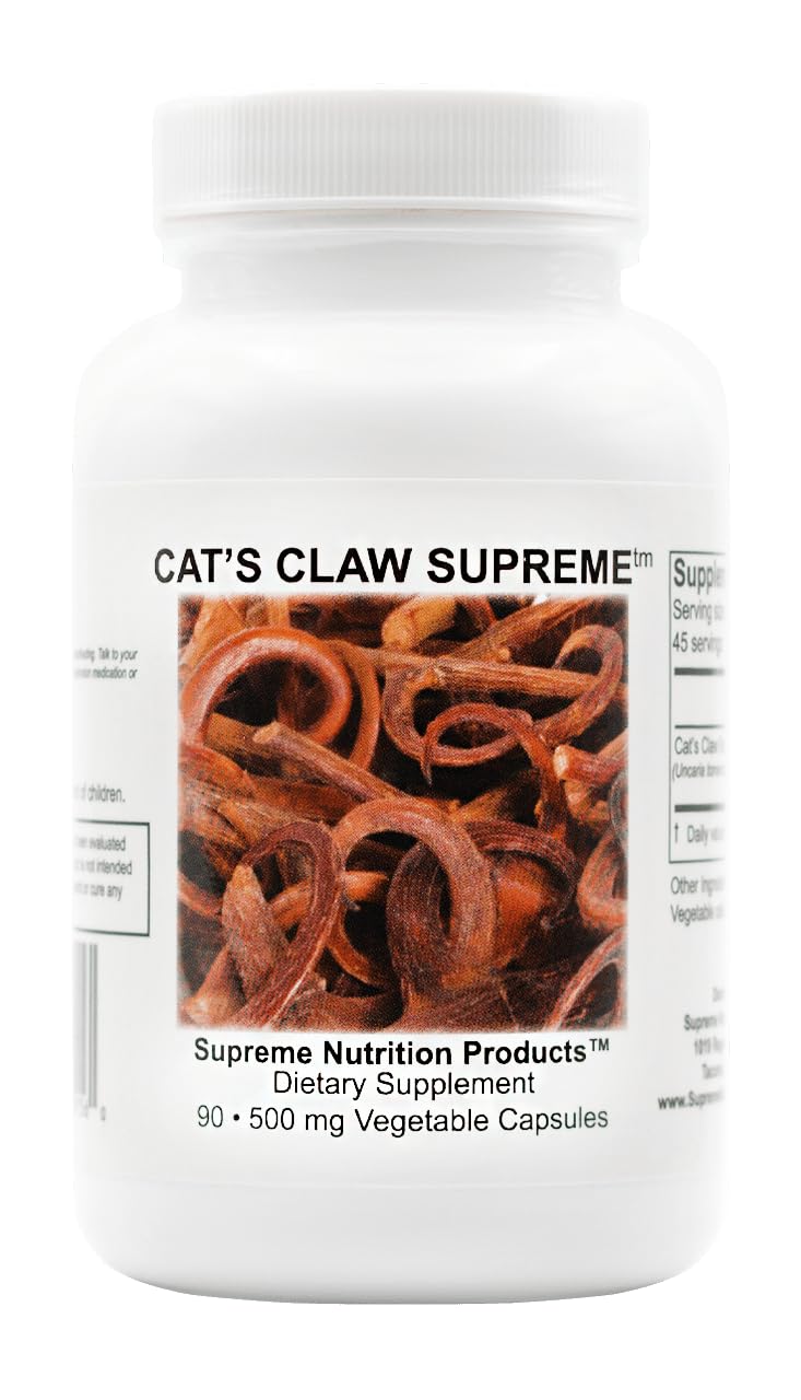 Supreme Nutrition frasco frontal mostrando etiqueta clara y beneficios