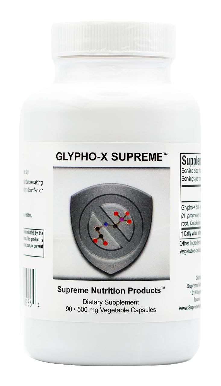 Supreme Nutrition Glypho-X Supreme vista frontal con etiqueta clara y beneficios visibles
