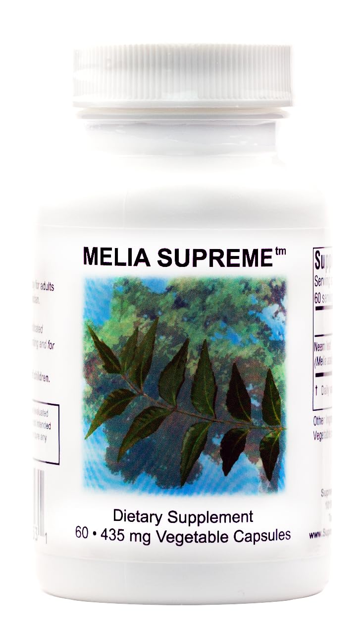 Supreme Nutrition Melia Supreme frontal del envase mostrando diseño y conteo