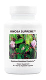 Supreme Nutrition frasco frontal de Mimosa Supreme, presentación clara y sin rellenos