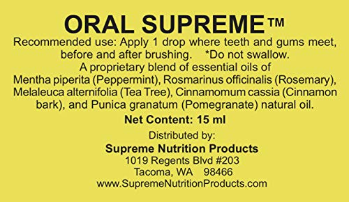 Supreme Nutrition Oral Supreme gota sobre piel destacando textura y sensación pura