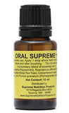 Supreme Nutrition Oral Supreme frasco 15 ml mostrando etiqueta clara y beneficio de pureza