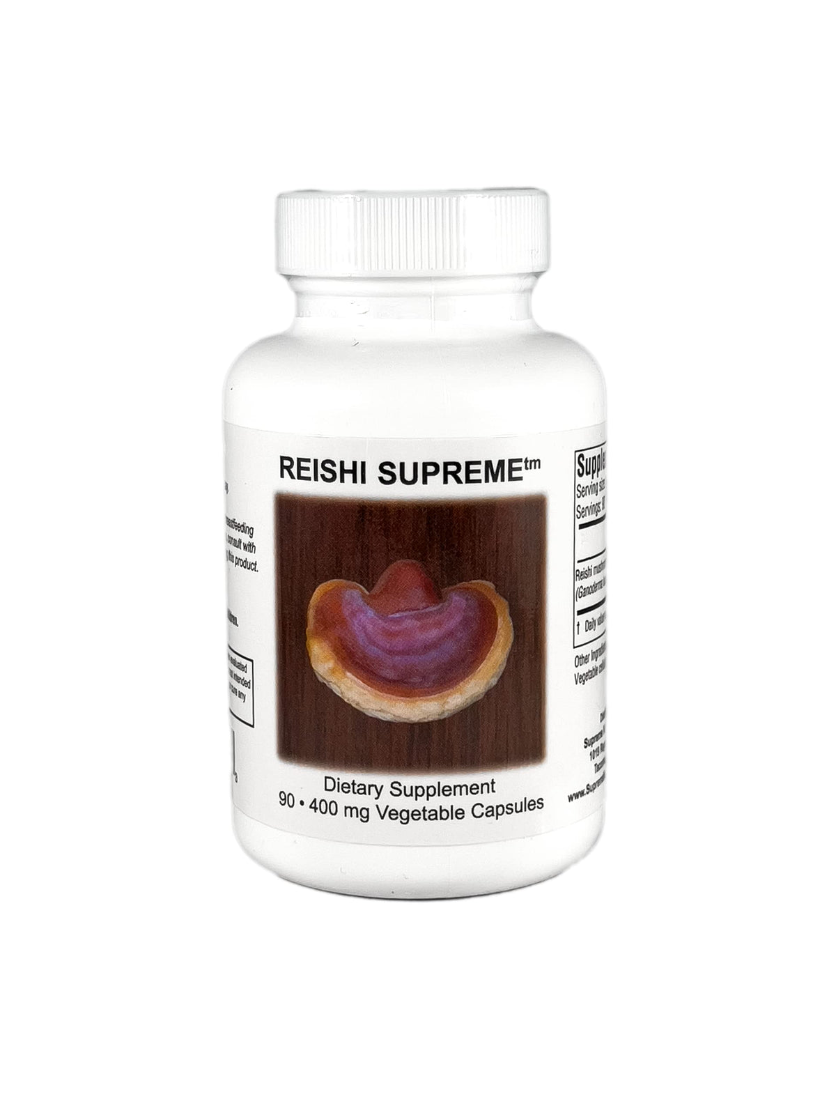 Supreme Nutrition frasco frontal mostrando 90 cápsulas y claridad de etiqueta