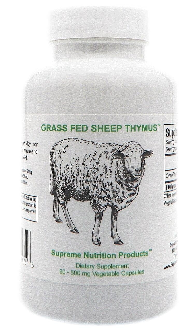Supreme Nutrition frasco frontal del producto mostrando 90 cápsulas y claridad de origen