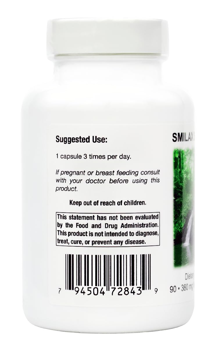 Frasco de Smilax Supreme sostenido en mano para comparar tamaño y dosis