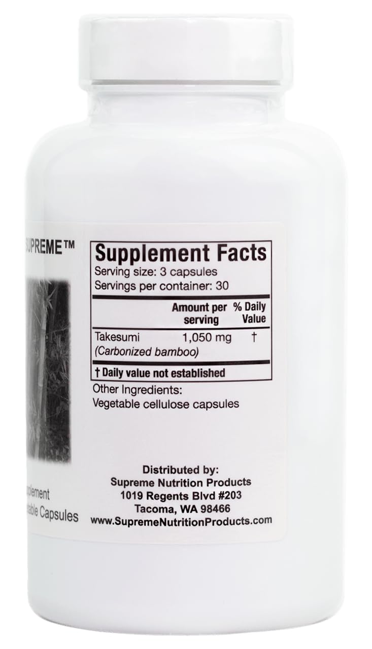 Supreme Nutrition primer plano de cápsula vegetariana y formato fácil de tragar