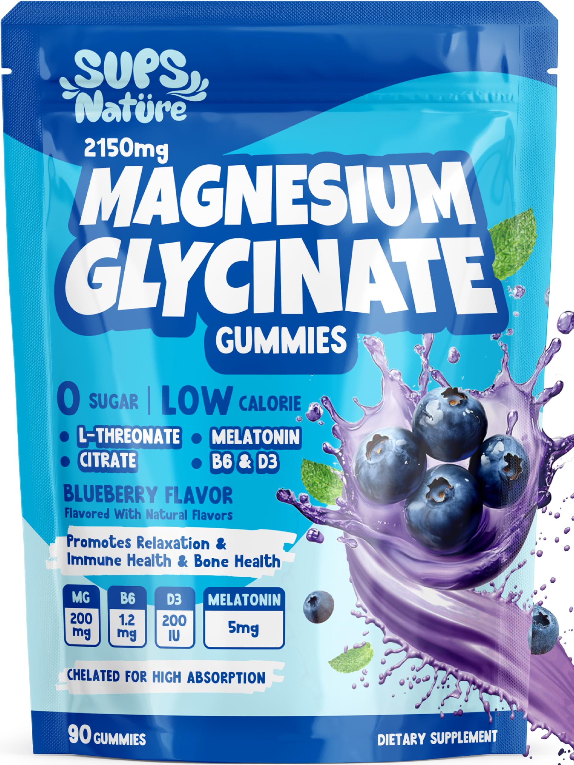 sups nature frente del envase mostrando marca y sabor arándano, confianza en calidad