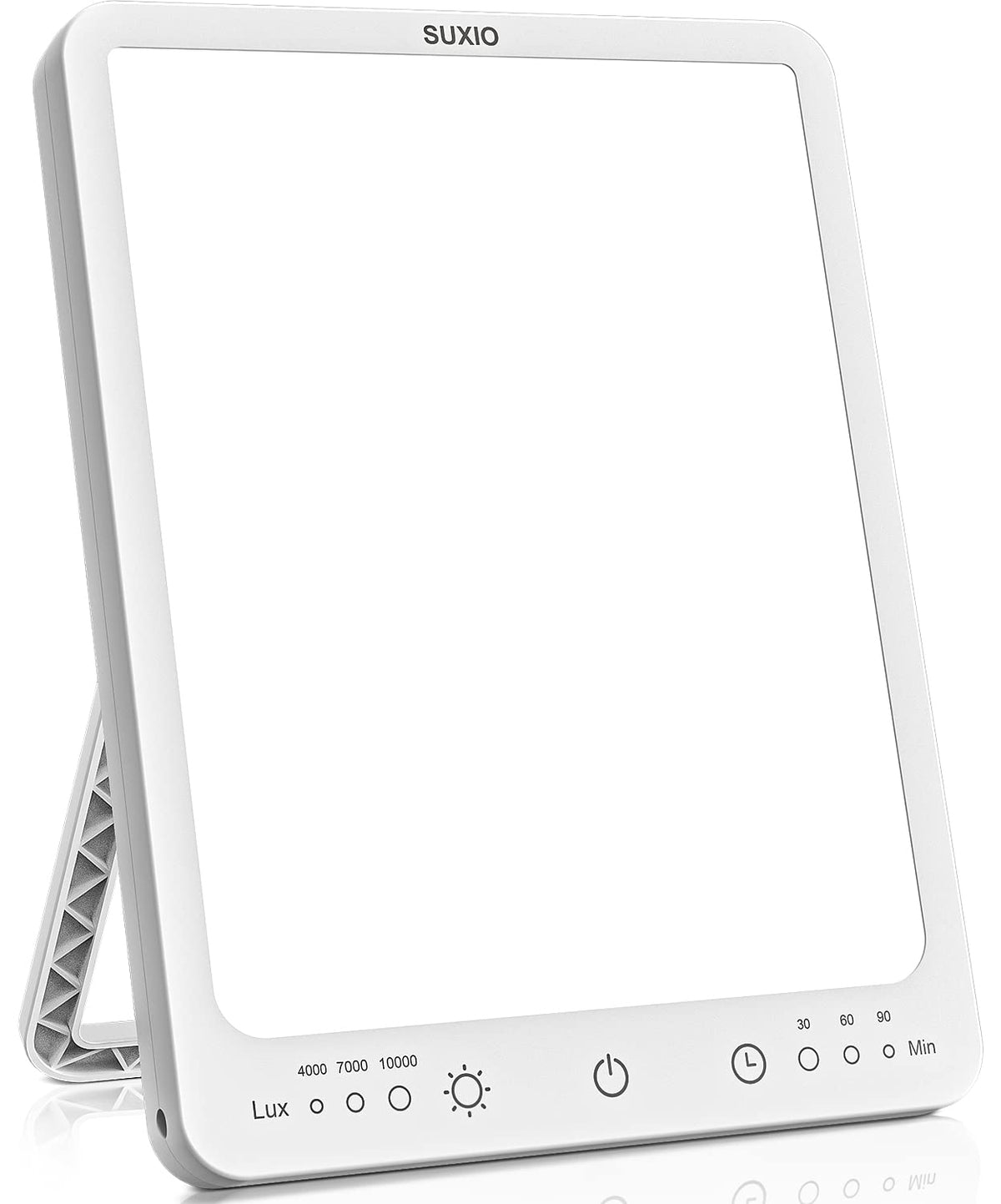 SUXIO vista frontal del panel y control táctil, facilita sesiones diarias cómodas
