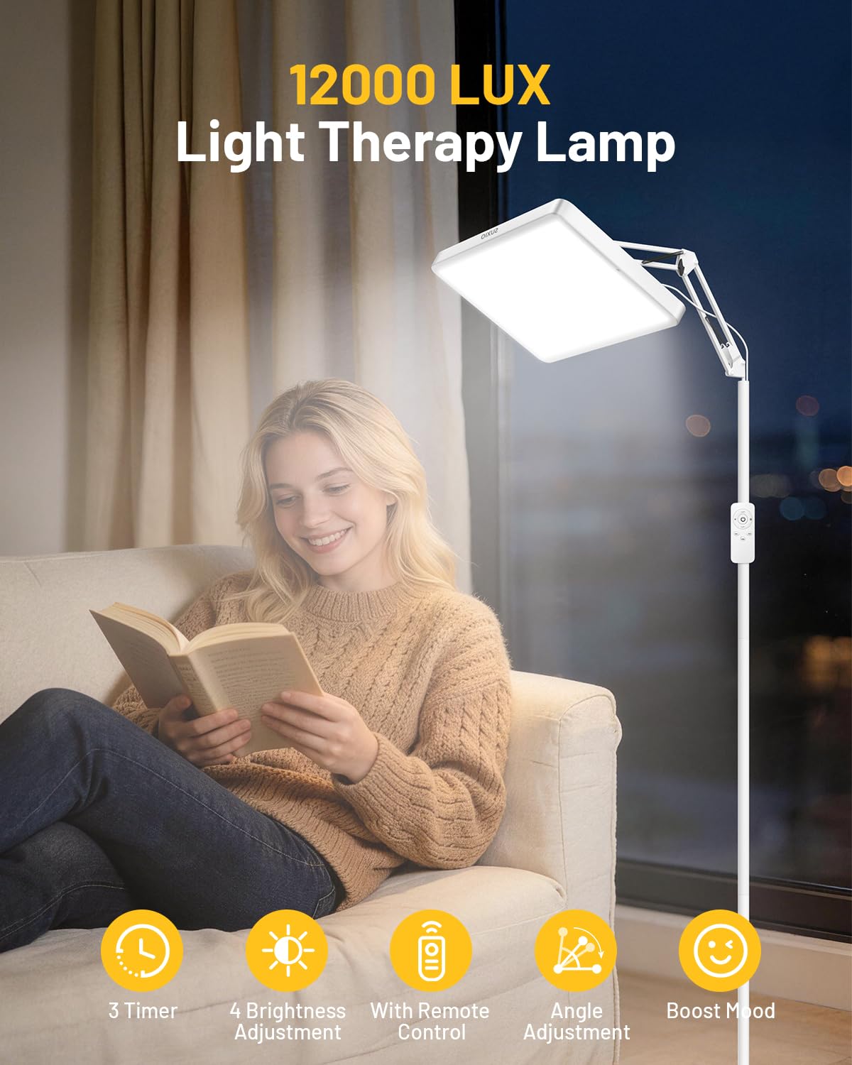 SUXIO primer plano LEDs sin UV que ofrecen luz estable