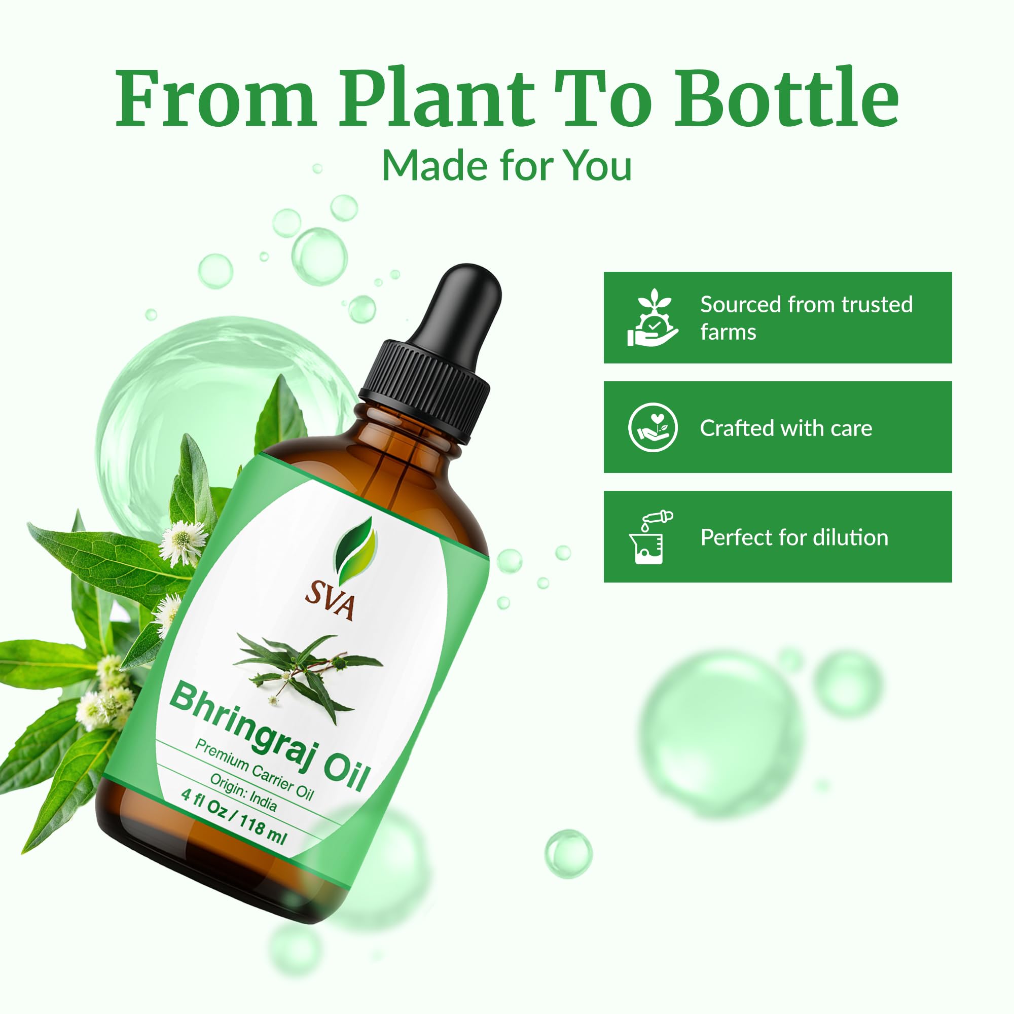 SVA ORGANICS aplicación en cuero cabelludo durante masaje relajante