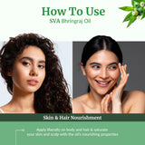 SVA ORGANICS mezcla del aceite en una preparación cosmética casera
