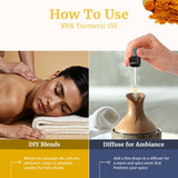 SVA ORGANICS mezcla de aceite de cúrcuma con acondicionador para cabello
