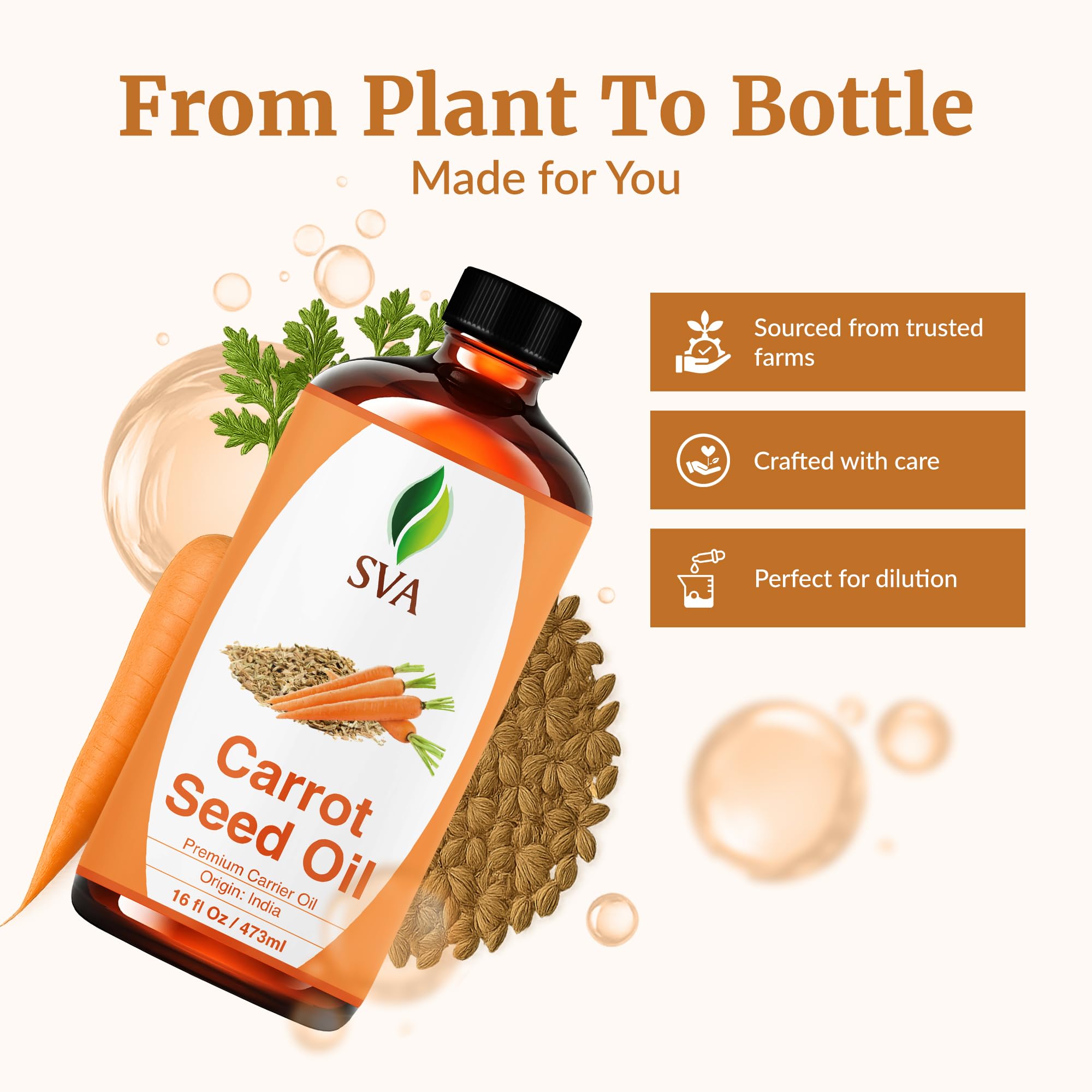 SVA ORGANICS aplicación en manos para mezclar y preparar fórmulas fáciles