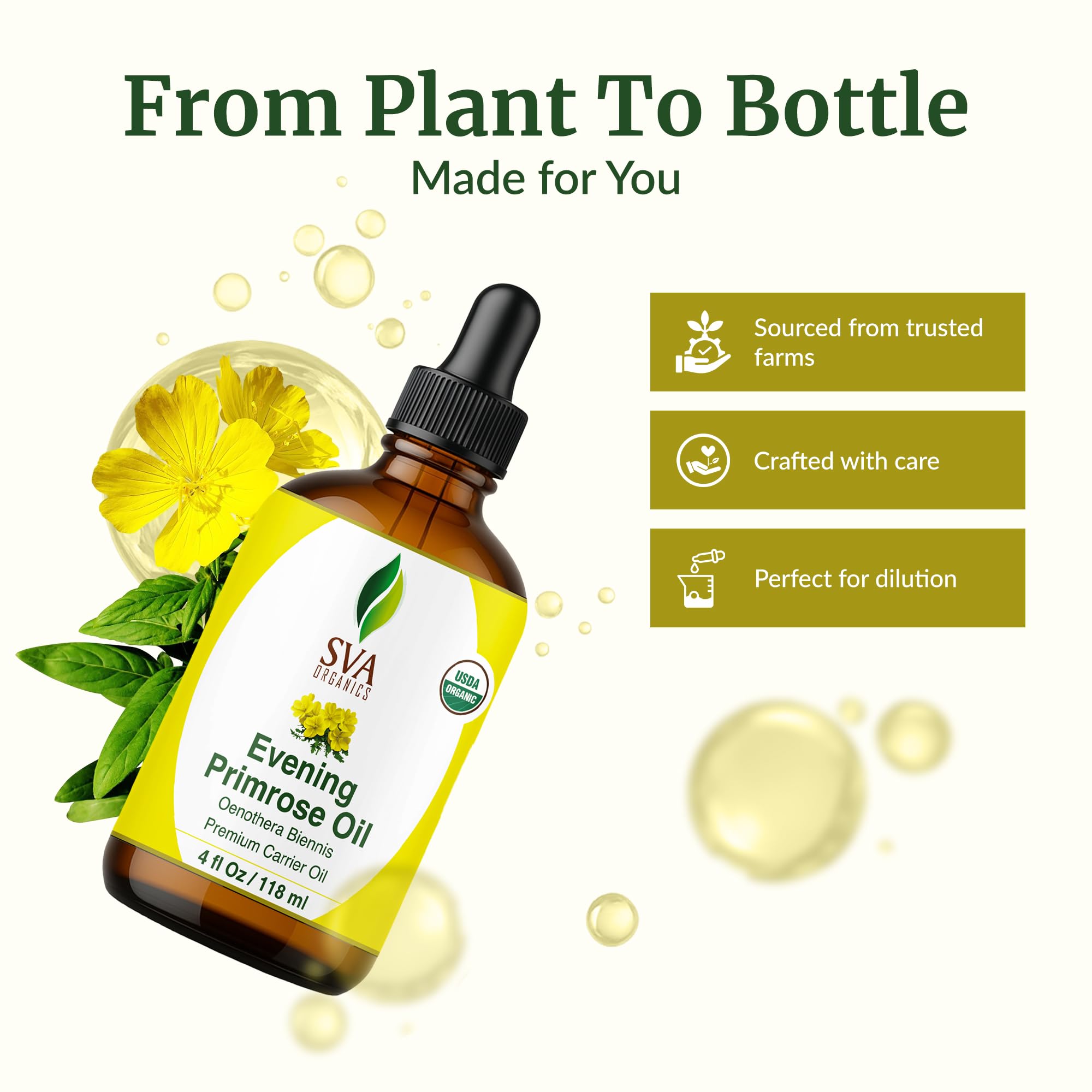 SVA ORGANICS aplicación en mano para hidratación rápida y masaje local