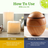SVA ORGANICS mezcla de masaje aplicada para relajación y aroma