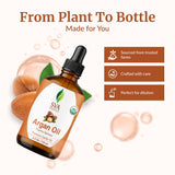 SVA ORGANICS aplicación en cabello con unas gotas, brillo y control