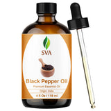 SVA ORGANICS botella ámbar frontal mostrando diseño y capacidad 118 ml