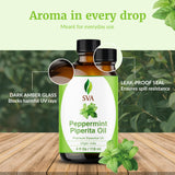 SVA ORGANICS botella 118 ml en mano para escala real