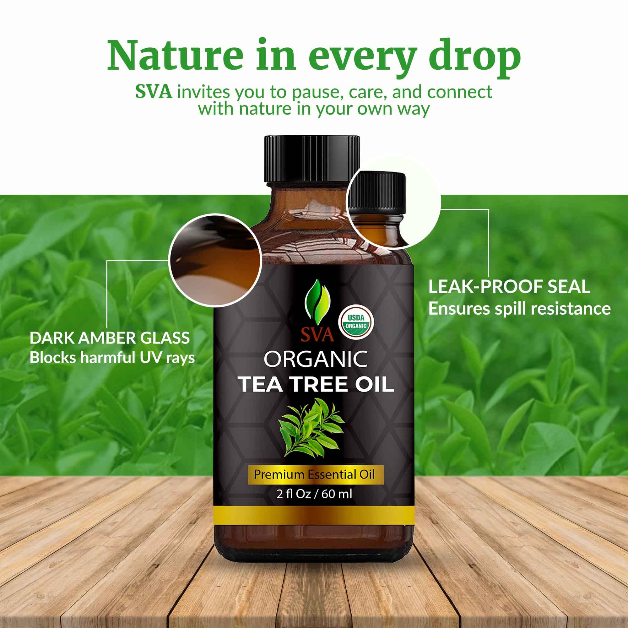 SVA ORGANICS botella junto a objetos cotidianos para comparar tamaño real