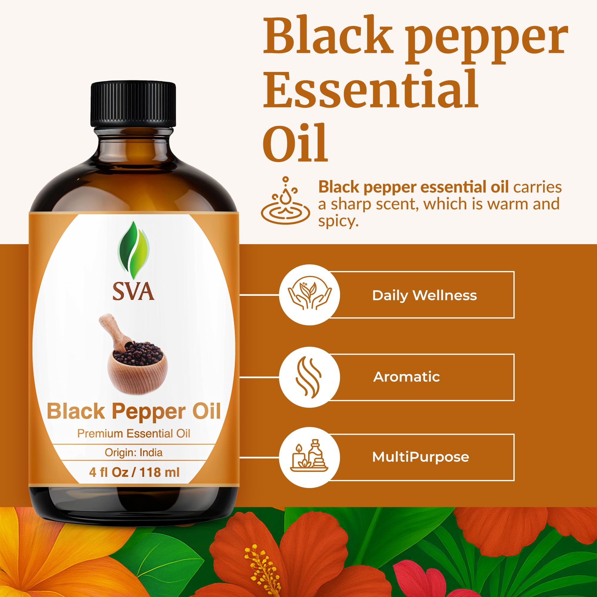 SVA ORGANICS cuentagotas en primer plano para dosificación precisa