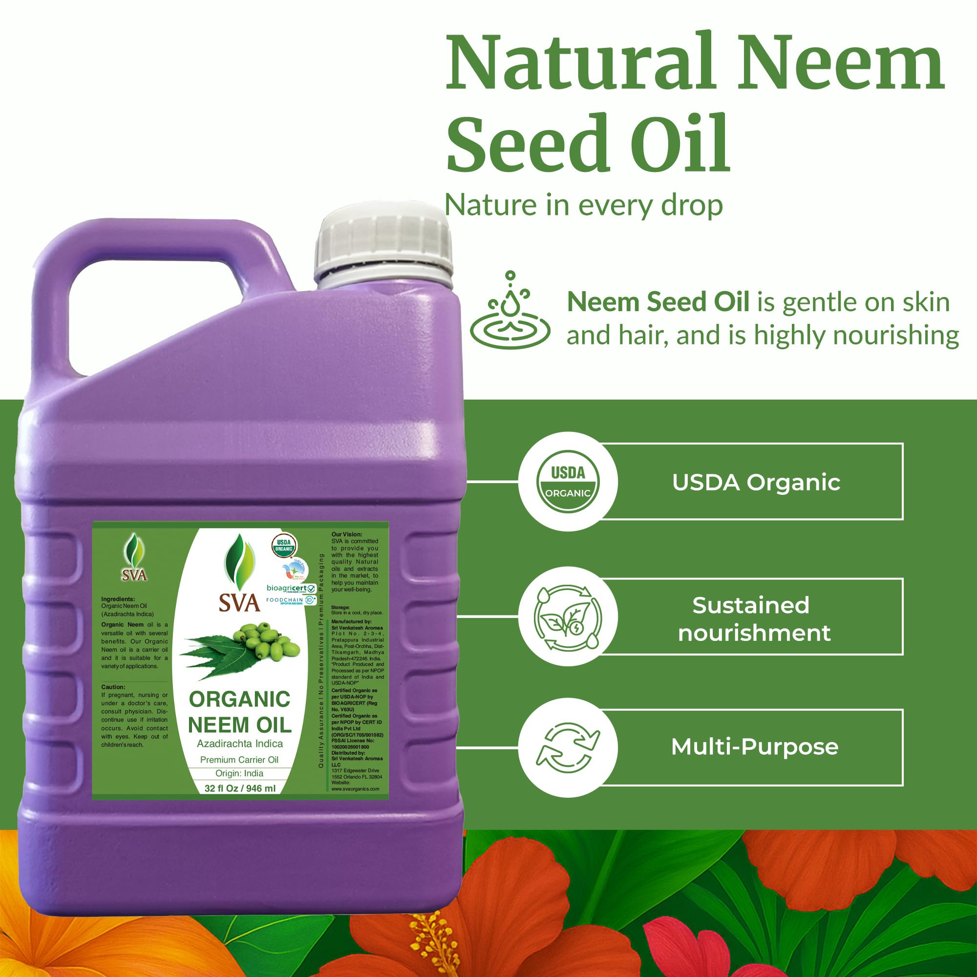 SVA ORGANICS textura del aceite mostrándose viscosa y nutritiva para piel