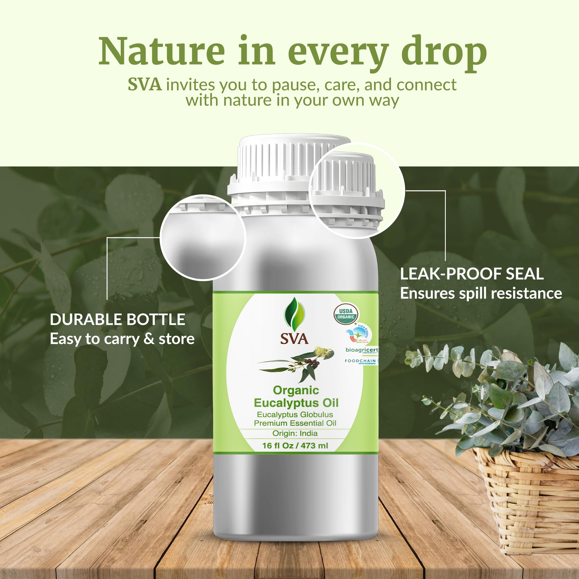 SVA ORGANICS en baño relajante para aromaterapia y experiencia sensorial