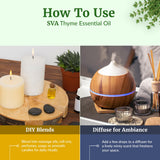 SVA ORGANICS etiqueta con información legible para identificar instrucciones de uso